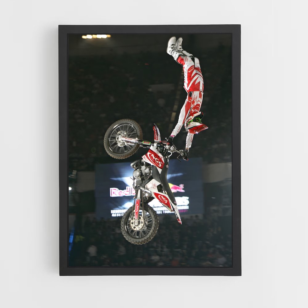 Poster Red bull motocross – affiche Motocross freestyle (vue 2)